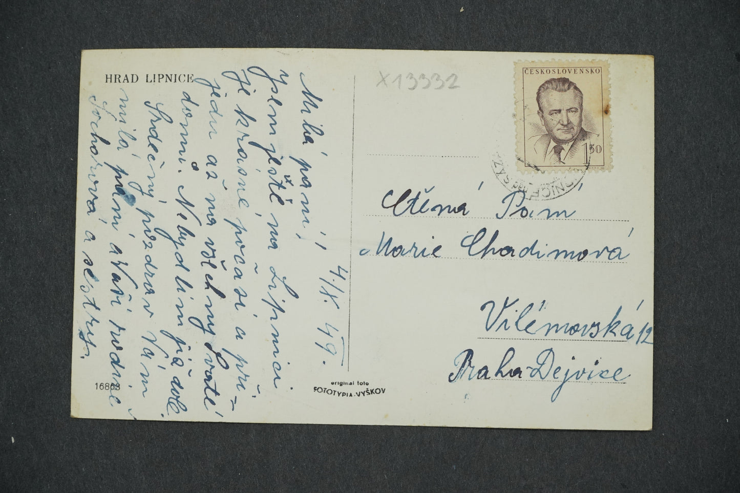 Postcard LIPNICE CASTLE (x13332)