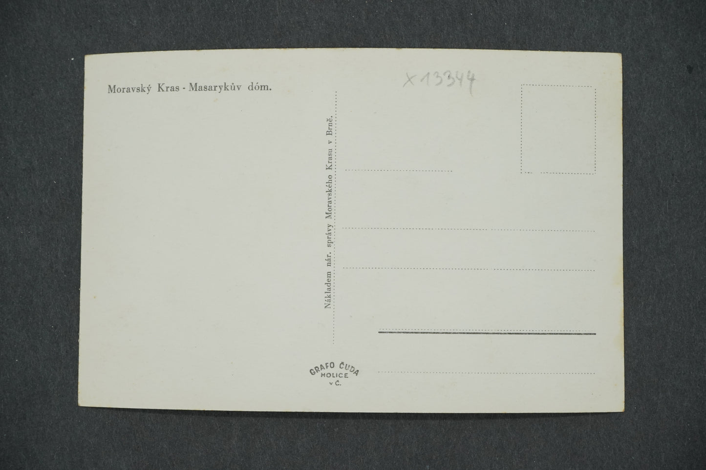 Postcard MORAVIAN KRAST - MASARYK'S HOUSE. (x13344)