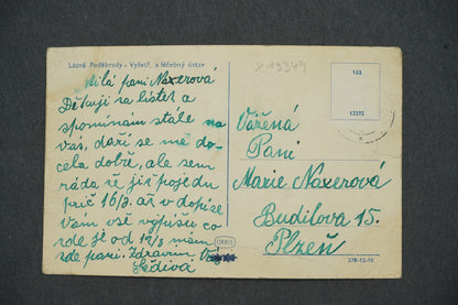 Postcard LÁZNĚ PODEBRADY (x13349)