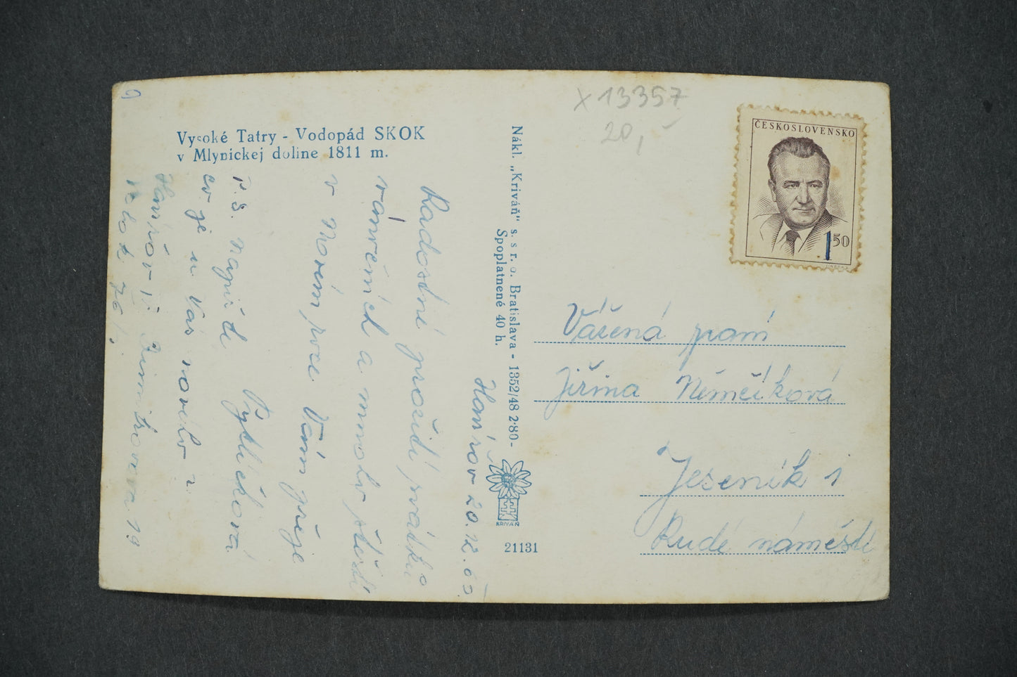 Pohlednice VYSOKÉ TATRY (x13357)