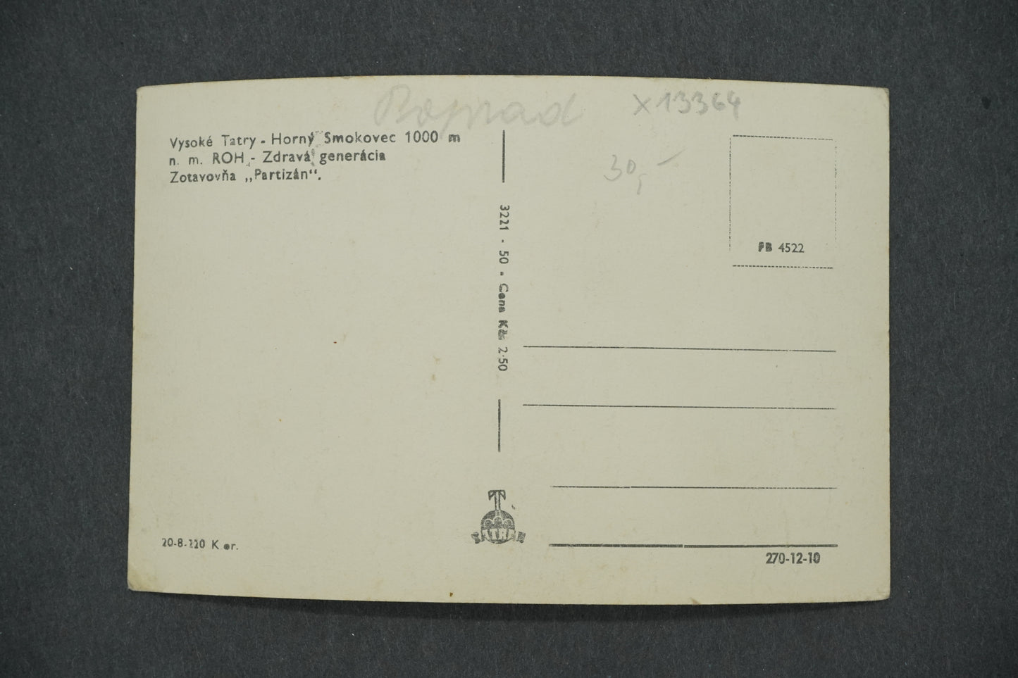 Pohlednice VYSOKÉ TATRY (x13364)