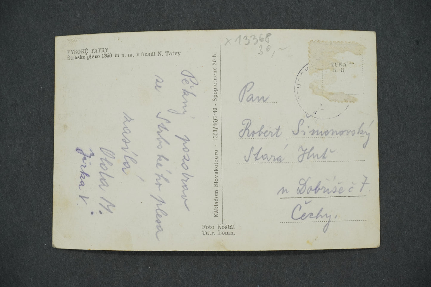 Pohlednice VYSOKÉ TATRY (x13368)