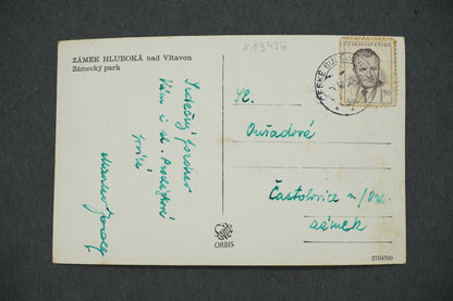 Pohlednice ZÁMEK HLUBOKÁ NAD VLTAVOU (x13426)