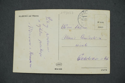 Postcard HLUBOKÁ NAD VLTAVOU (x13427)
