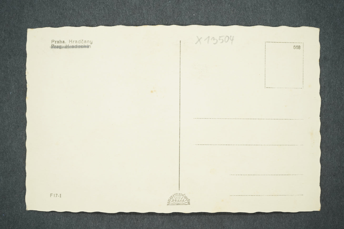 Postcard PRAGUE HRADČANY (x13504)