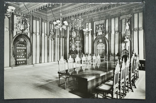 Pohlednice PRAHA RADNÍ SÍŇ VE STAROM. RADNICI KOLEM R 1470 (x13541)