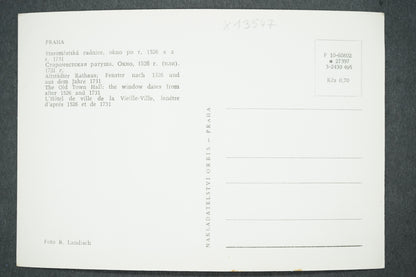 Postcard PRAGUE - OLD TOWN. WINDOW AFTER 1526 (x13547)