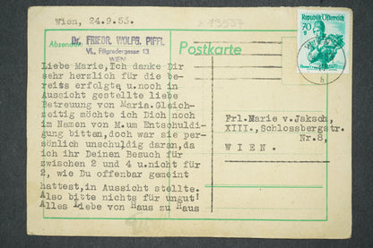 Postcard PRAGUE - WALDSTEINGASSE (x13554)