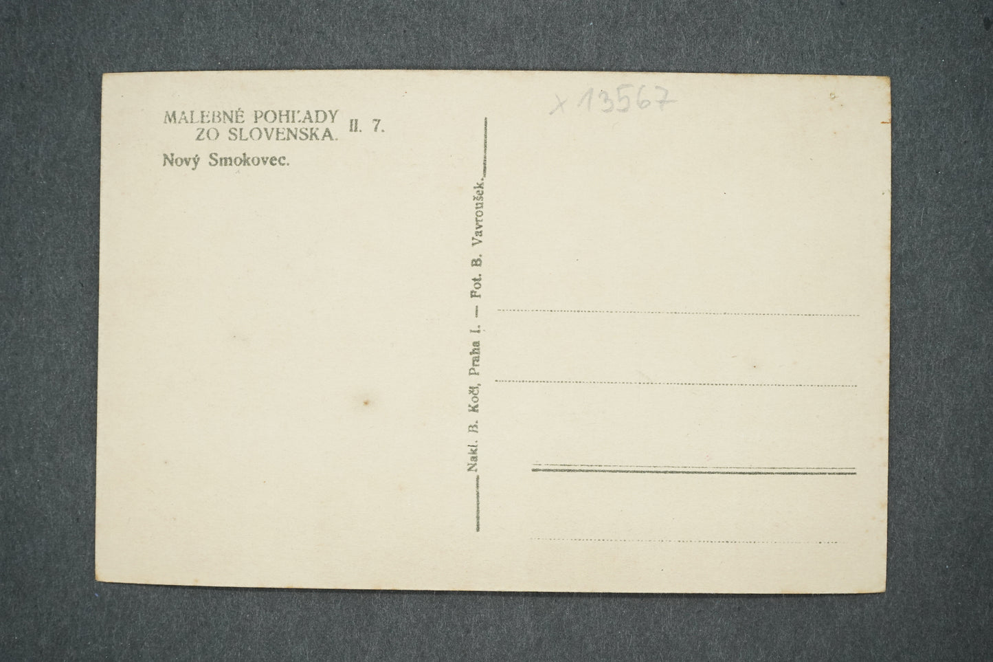 Postcard PICTURESQUE VIEWS FROM SLOVAKIA NOVÝ SMOLOVEC (x13567)