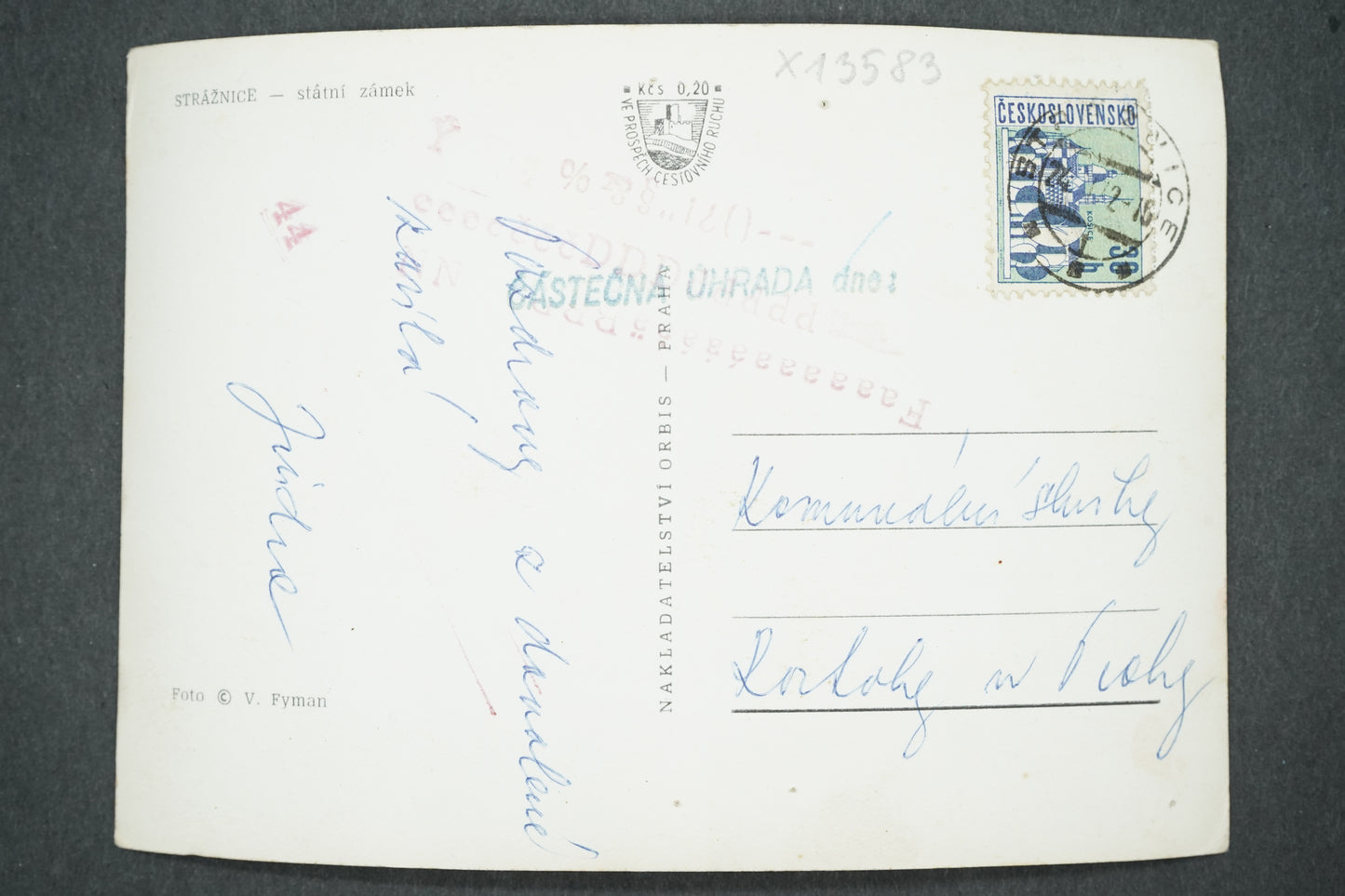 Pohlednice PRACHAŘOVÁ STRÁŽNICE (x13583)