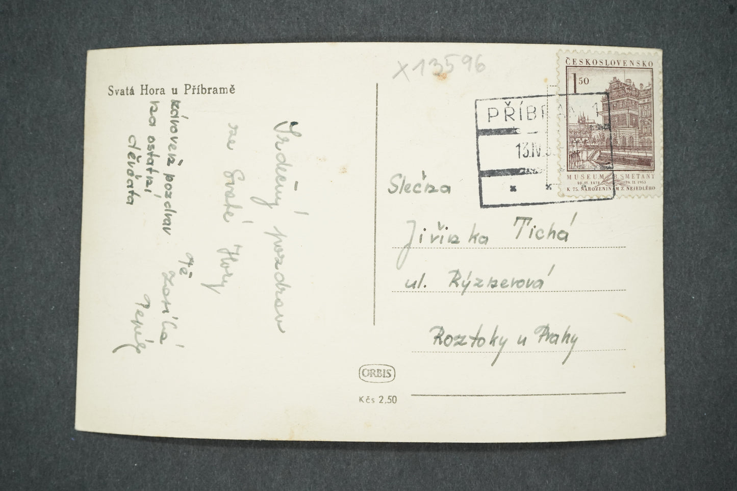 Pohlednice SVATÁ HORA U PŘÍBRAMĚ (x13596)