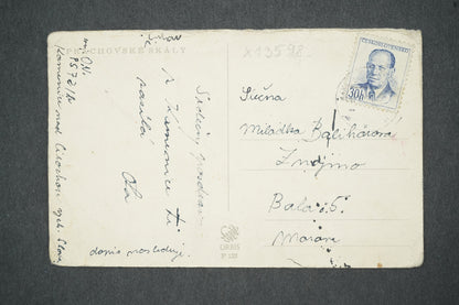 Pohlednice PRACHOVSKÉ SKÁLY (x13598)