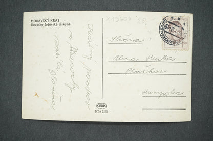 Postcard MORAVIAN KARST SLOUP-ŠOŠŮV CAVES (x13606)