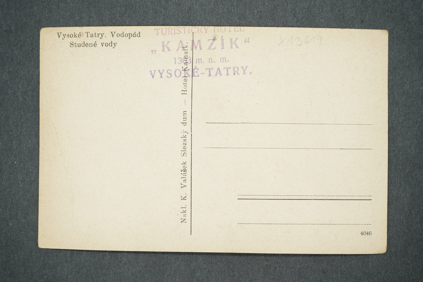 Postcard HIGH TATRAS (x13619)