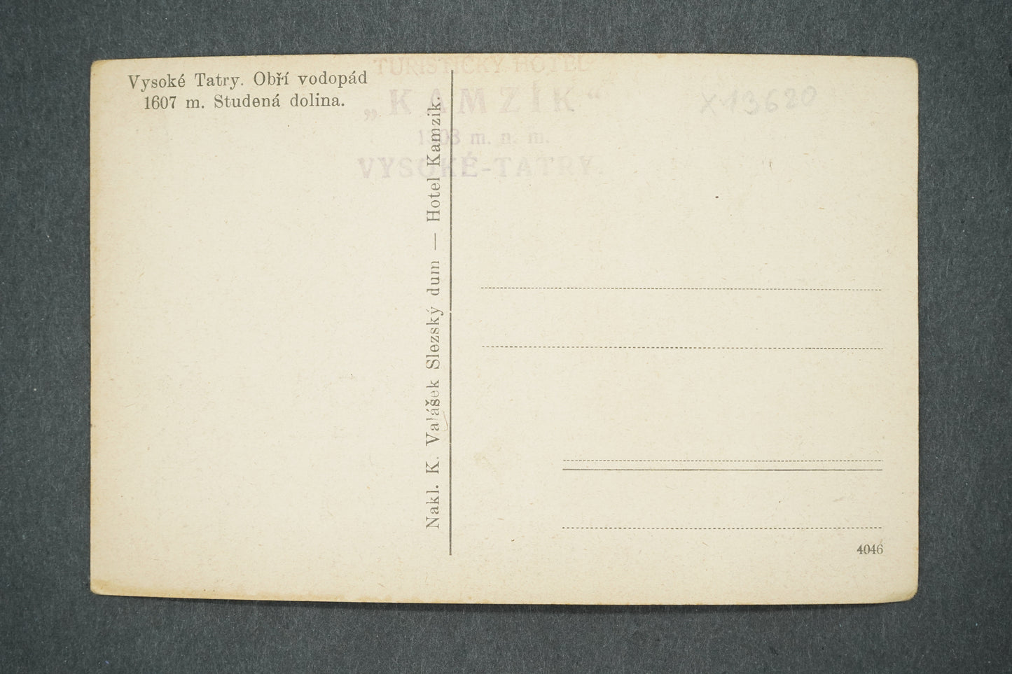 Postcard HIGH TATRAS (x13620)