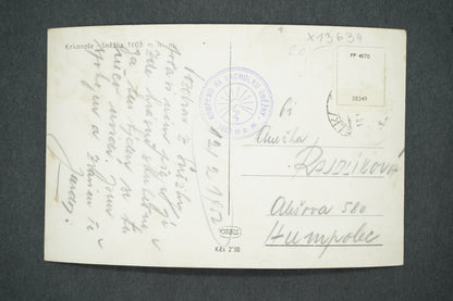 Pohlednice KRKONOŠE SNĚŽKA (x13634)