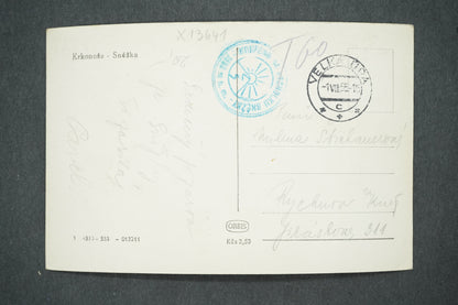 Pohlednice KRKONOŠE SNĚŽKA (x13641)