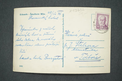 Postcard KRKONOSE - ŠPINDLERŮV MLÝN (x13652)