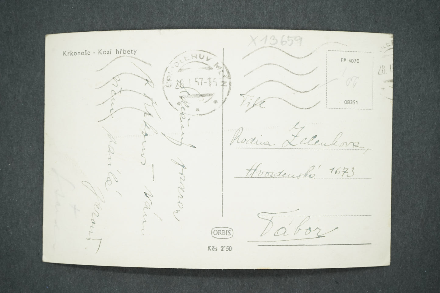 Postcard KRKONOSE - GOAT BACKS (x13659)