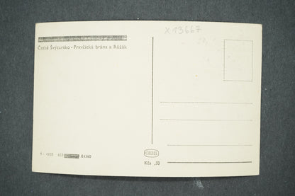 Pohlednice ČESKÉ ŠVÝCARSKO - PRAVČICKÁ BRÁNA A RŮŽÁK (x13667)