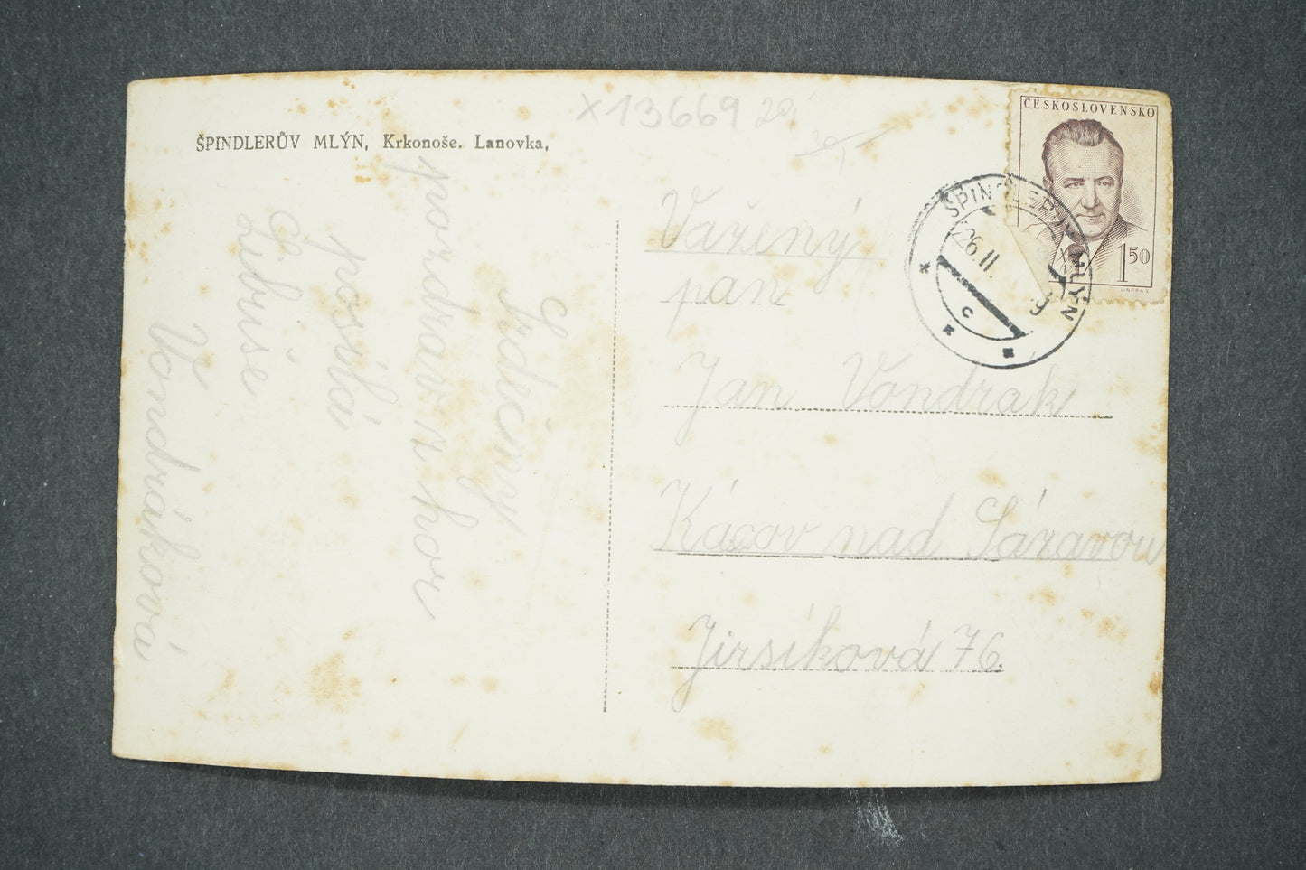 Pohlednice ŠPINDLERŮV MLÝN, KRKONOŠE LANOVKA (x13669)