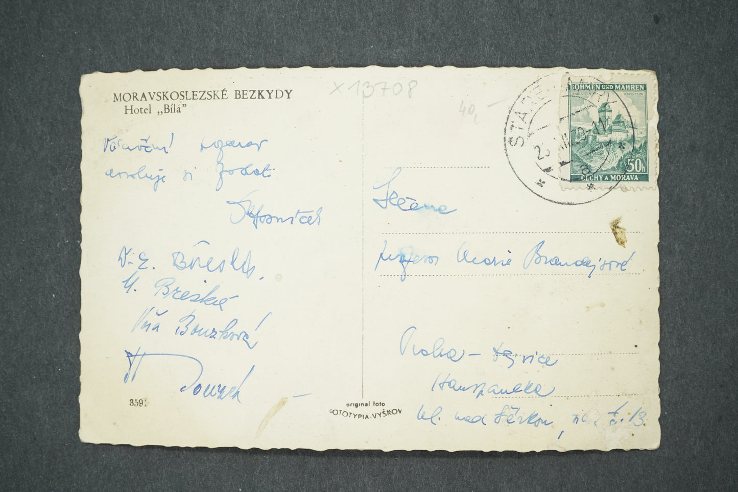 Pohlednice MORAVSKOSLEZSKÉ BESKYDY (x13708)