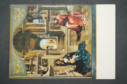 Pohlednice JAN GOSSAERT ZV. MABUSE: SV. LUKÁŠ KRESLÍ P. MARII (x13813)