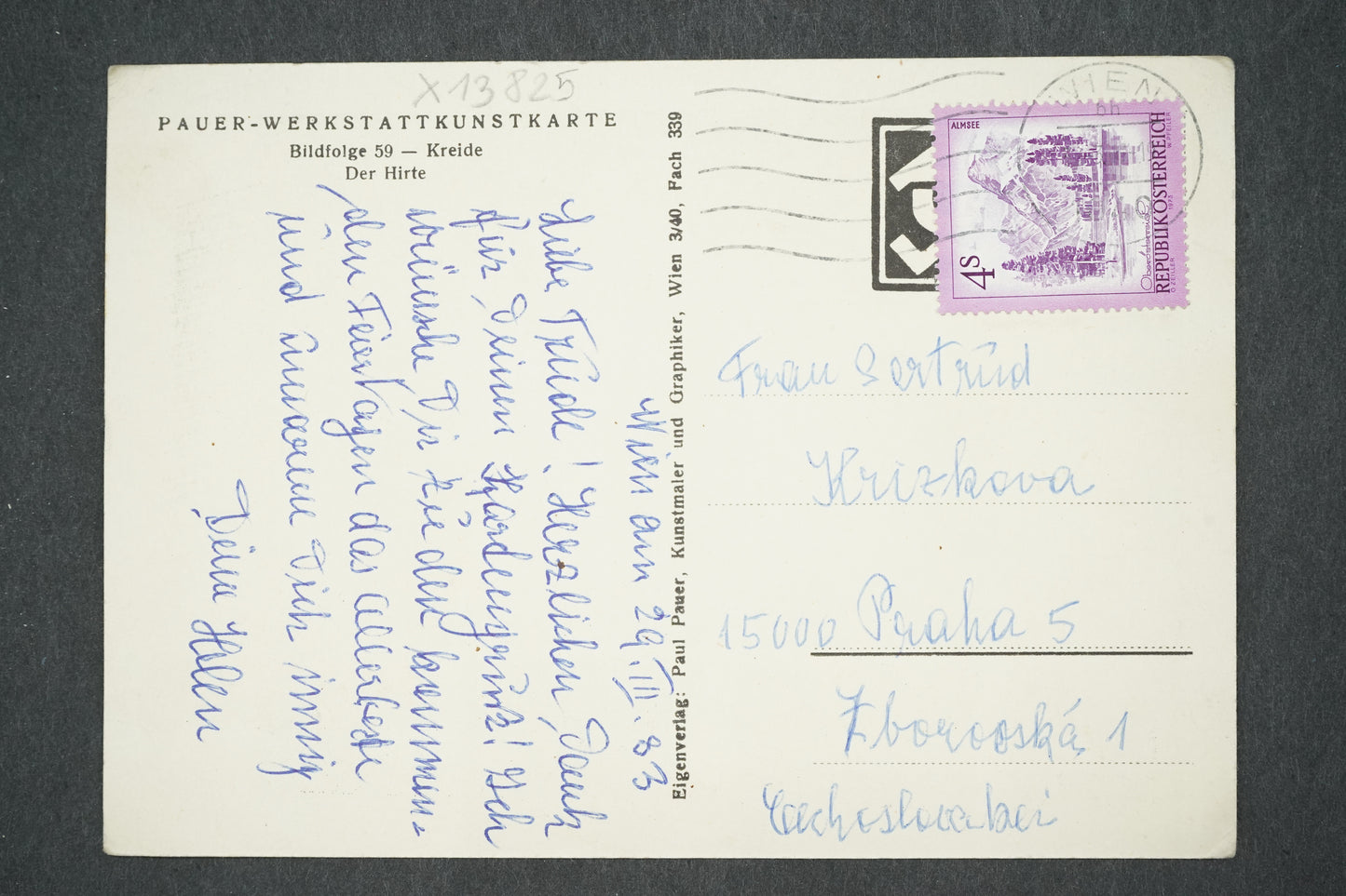 Pohlednice PAUER - WERKSTATTKUNSTKARTE (x13825)
