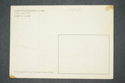 Pohlednice MISTR SVATOJAKUBSKÉHO OLTÁŘE : ZAJETÍ SV. JAKUBA (x13839)