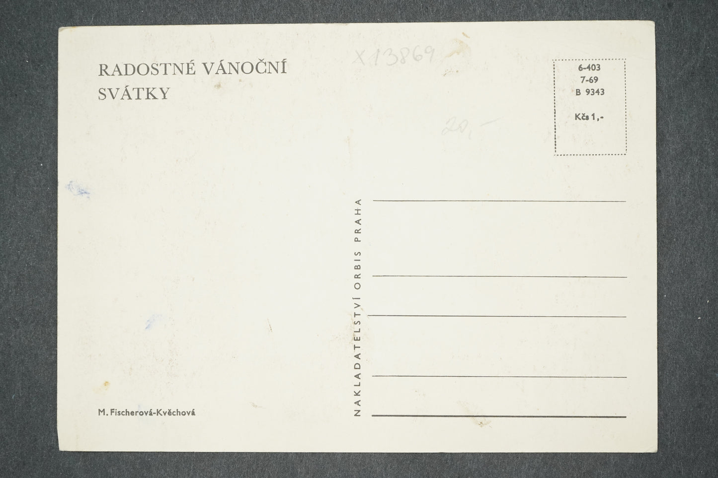 Pohlednice RADOSTNÉ VÁNOČNÍ SVÁTKY (x13869)