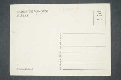 Pohlednice RADOSTNÉ VÁNOČNÍ SVÁTKY (x13869)