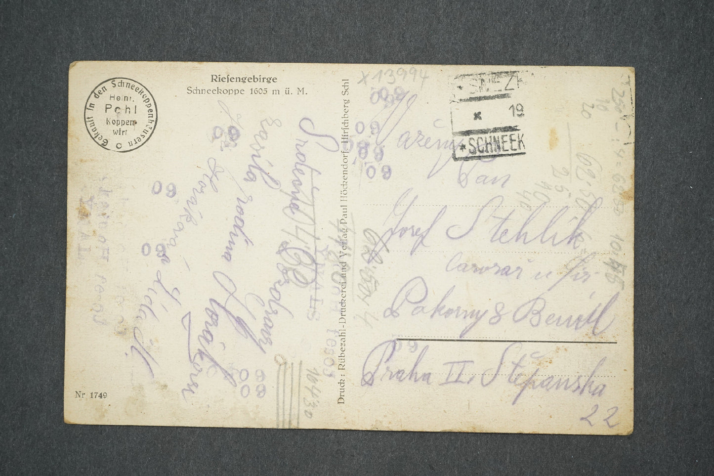 Pohlednice FIFENGEBIRGE (x13994)
