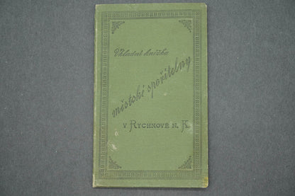 VKLADNÍ KNÍŽKA MĚSTSKÉ SPOŘITELNY V RYCHNOVĚ N. K. (x14917)