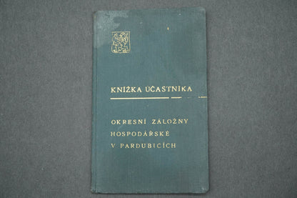 KNÍŽKA ÚČASTNÍKA OKRESNÍ ZÁLOŽNY HOSPODÁŘSKÉ V PARDUBICÍCH (x14924)