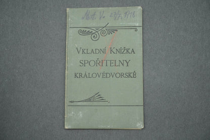 VKLADNÍ KNÍŽKA SPOŘITELNY KRÁLOVÉDVORSKÉ (x14933)