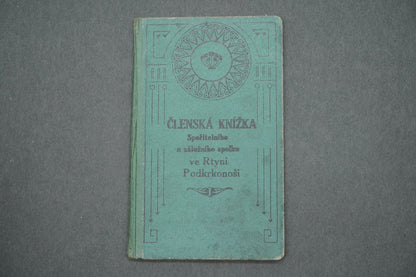Členská knížka Spořitelního a záložního spolku ve Rtyni (x14935)