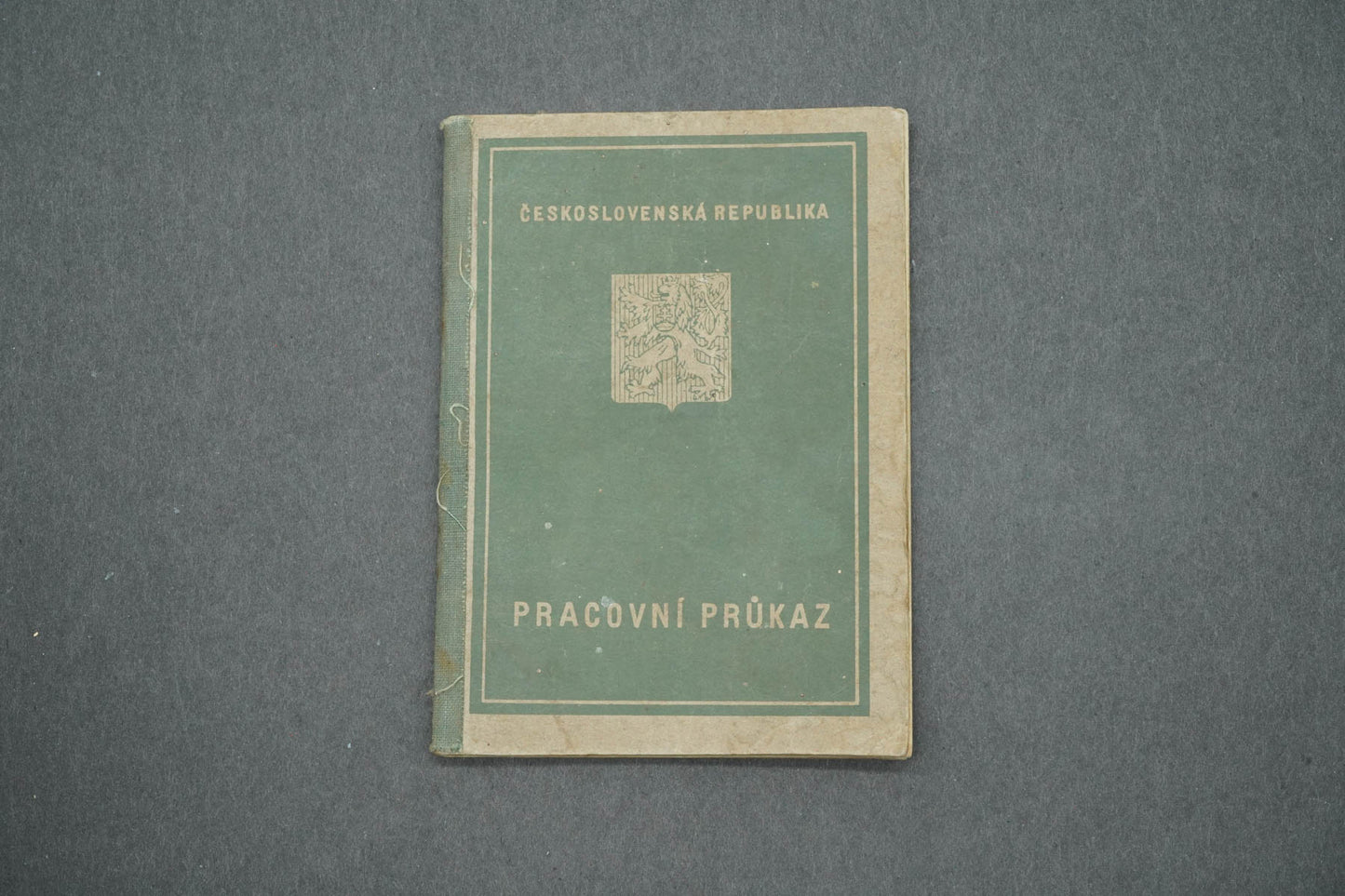 PRACOVNÍ PRŮKAZ ČESKOSLOVENSKÁ REPUBLIKA (x14942)