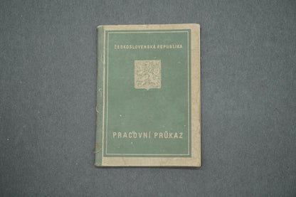 PRACOVNÍ PRŮKAZ ČESKOSLOVENSKÁ REPUBLIKA (x14942)
