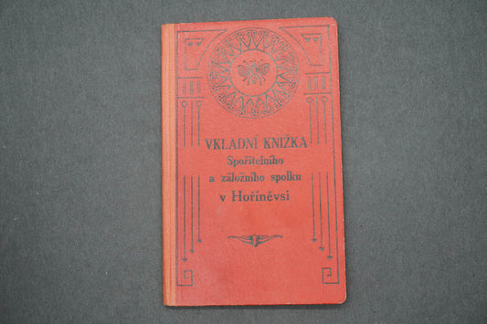 VKLADNÍ KNÍŽKA SPOŘITELNÍHO A ZÁLOŽNÍHO SPLKU V HOŘÍNĚVSI (x14947)