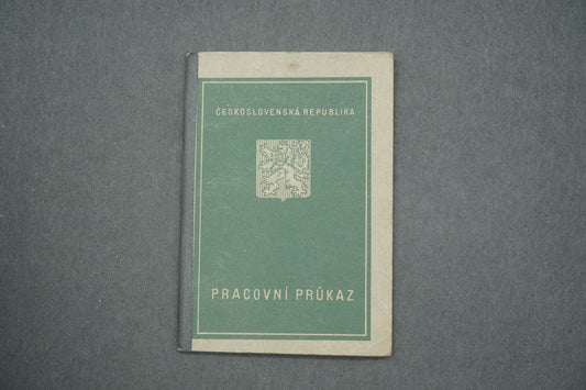 PRACOVNÍ PRŮKAZ ČESKOSLOVENSKÁ REPUBLIKA (x14957)
