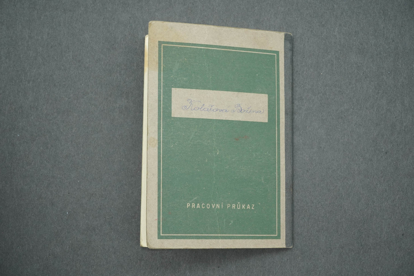 PRACOVNÍ PRŮKAZ ČESKOSLOVENSKÁ REPUBLIKA (x14957)