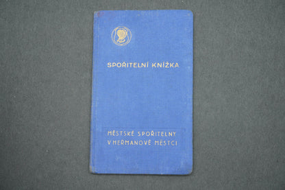 SPOŘITELNÍ KNÍŽKA MĚSTSKÉ SPOŘITELNY V HEŘMANOVĚ MĚSTCI (x14961)