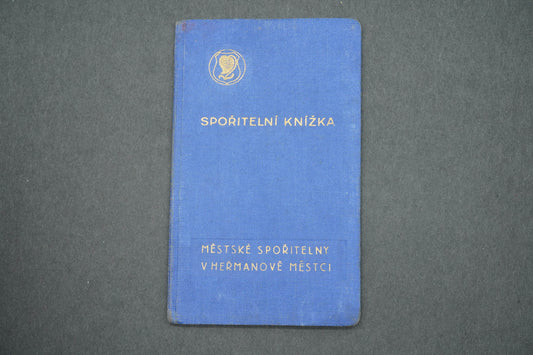 SPOŘITELNÍ KNÍŽKA MĚSTSKÉ SPOŘITELNY V HEŘMANOVĚ MĚSTCI (x14961)