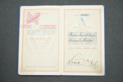 SPOŘITELNÍ KNÍŽKA MĚSTSKÉ SPOŘITELNY V HEŘMANOVĚ MĚSTCI (x14961)