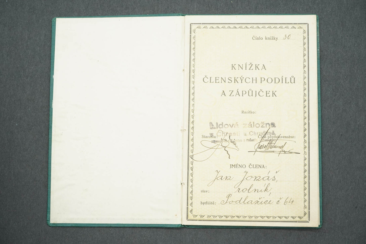 ČLENSKÁ KNÍŽKA (x14963)