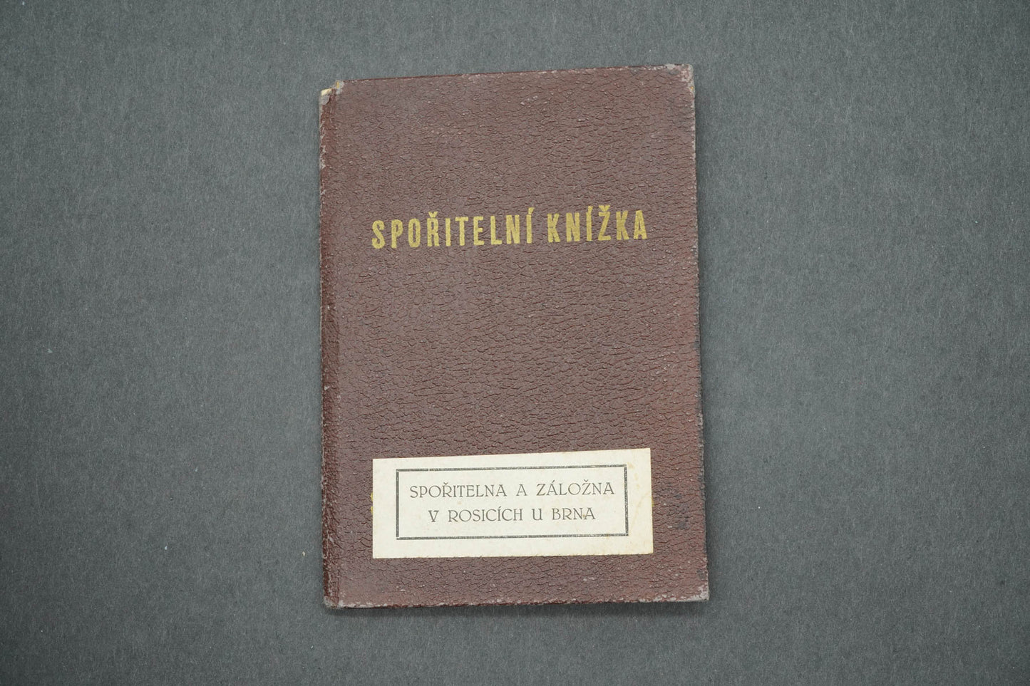 SPOŘITELNÍ KNÍŽKA SPOŘITELNA A ZÁLOŽNA V ROSICÍCH U BRNA (x14965)