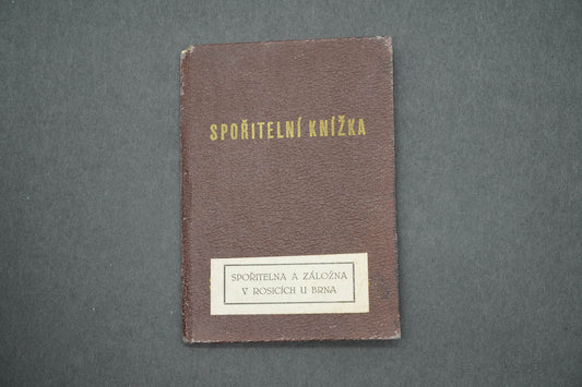 SPOŘITELNÍ KNÍŽKA SPOŘITELNA A ZÁLOŽNA V ROSICÍCH U BRNA (x14965)