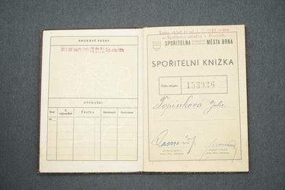 SPOŘITELNÍ KNÍŽKA SPOŘITELNA A ZÁLOŽNA V ROSICÍCH U BRNA (x14965)