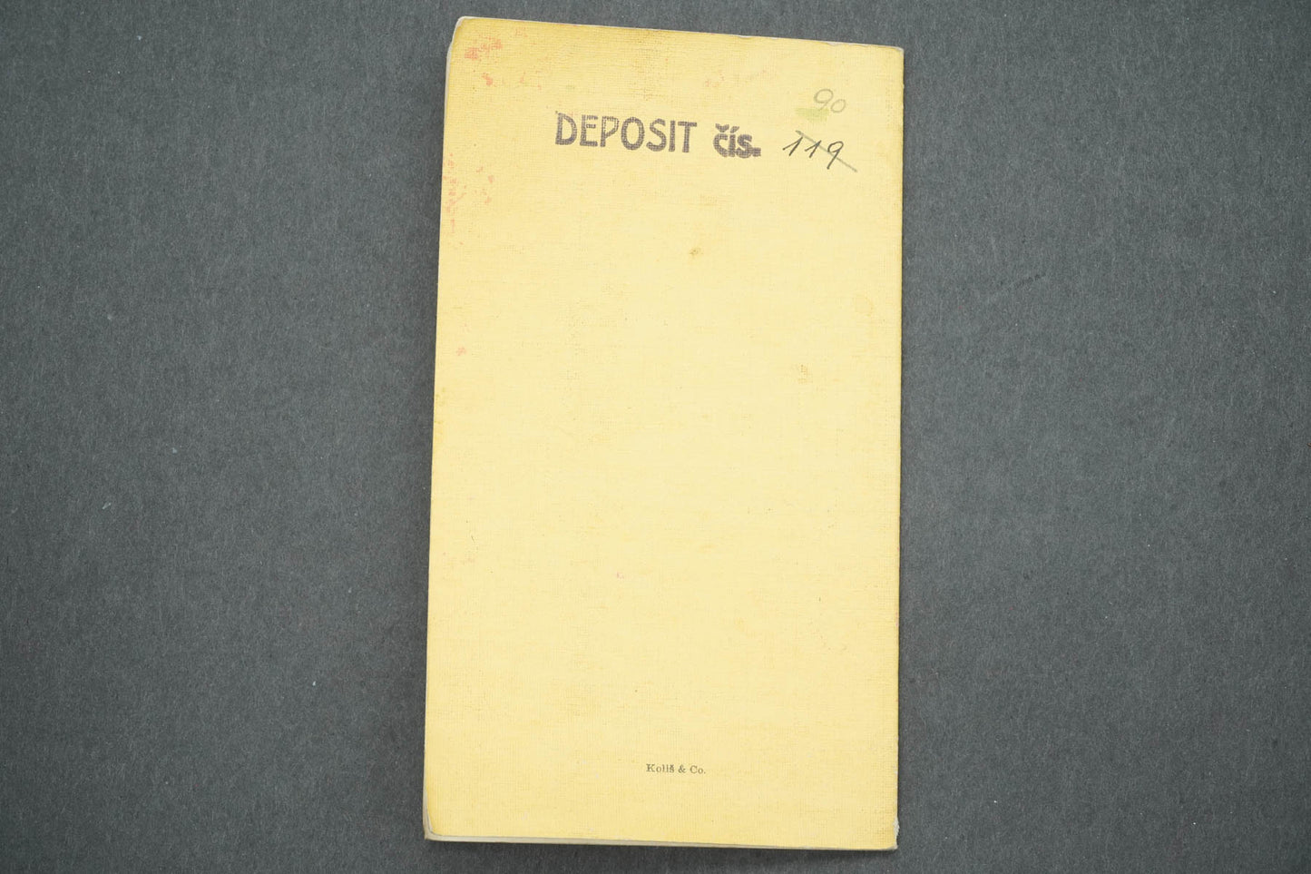 SPOŘITELNÍ KNÍŽKA MĚSTSKÉ SPOŘITELNY PRAŽSKÉ (x14975)