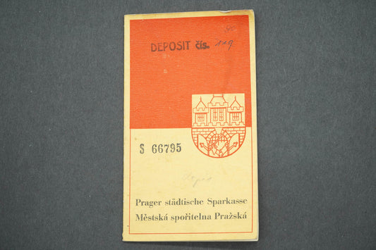 SPOŘITELNÍ KNÍŽKA MĚSTSKÉ SPOŘITELNY PRAŽSKÉ (x14975)